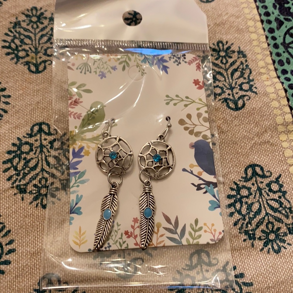 Dream catcher earrings
